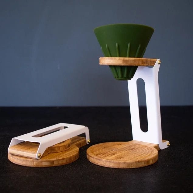 bamboo coffee pour over using powder coating services