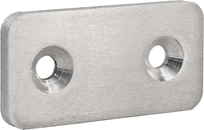 Get countersinking on your custom laser cut plastic and sheet metal parts